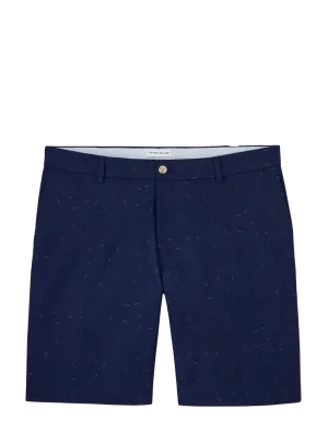 9" Salem Geo Paisley Perf Short Sp. Navy