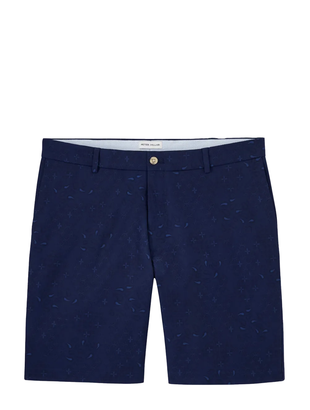 9" Salem Geo Paisley Perf Short Sp. Navy