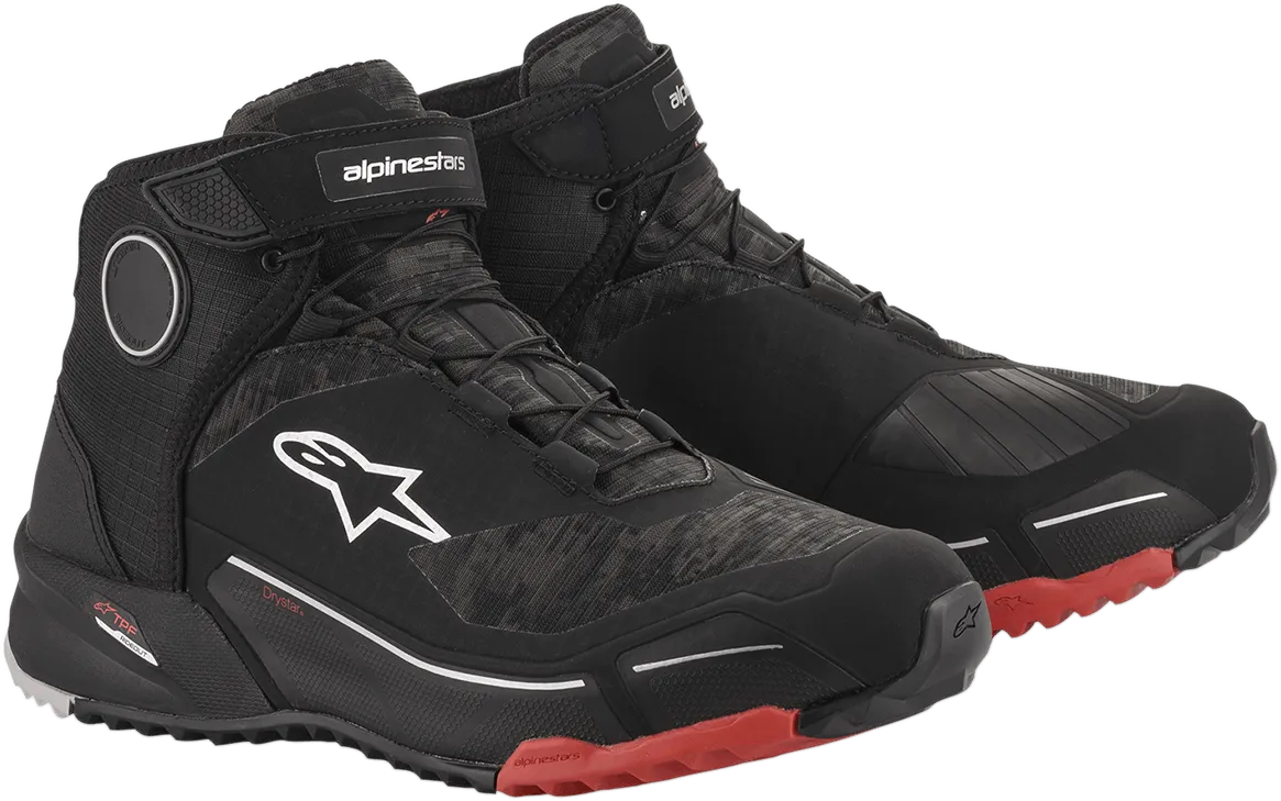 ALPINESTARS CR-X Drystar? Shoes - Black Camo/Red - US 11.5 261182099311.5