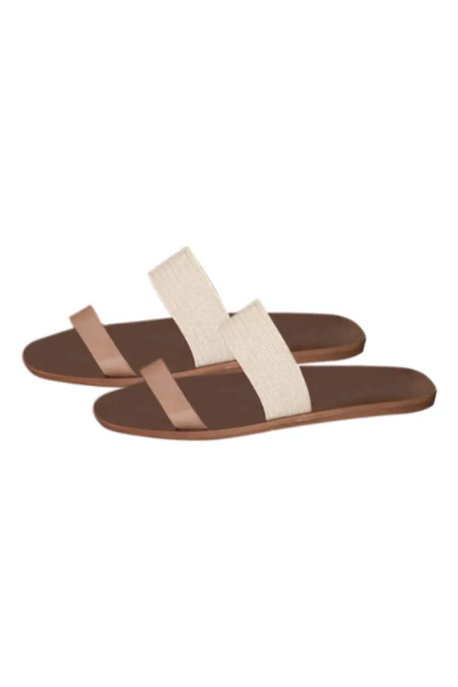 Arabella Double Strap Tan Sandals FINAL SALE