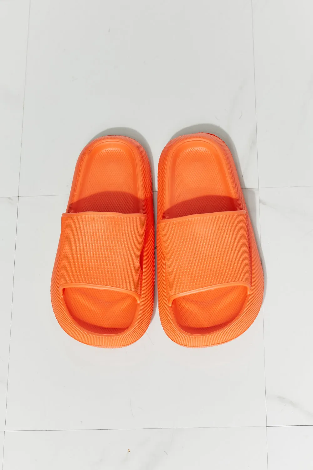 Arla Open Toe Slide in Orange