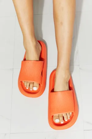 Arla Open Toe Slide in Orange