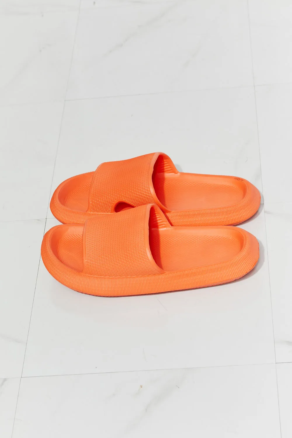 Arla Open Toe Slide in Orange