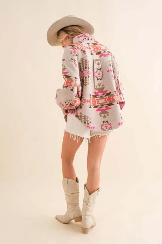 Aztec Western Pullover Jacket