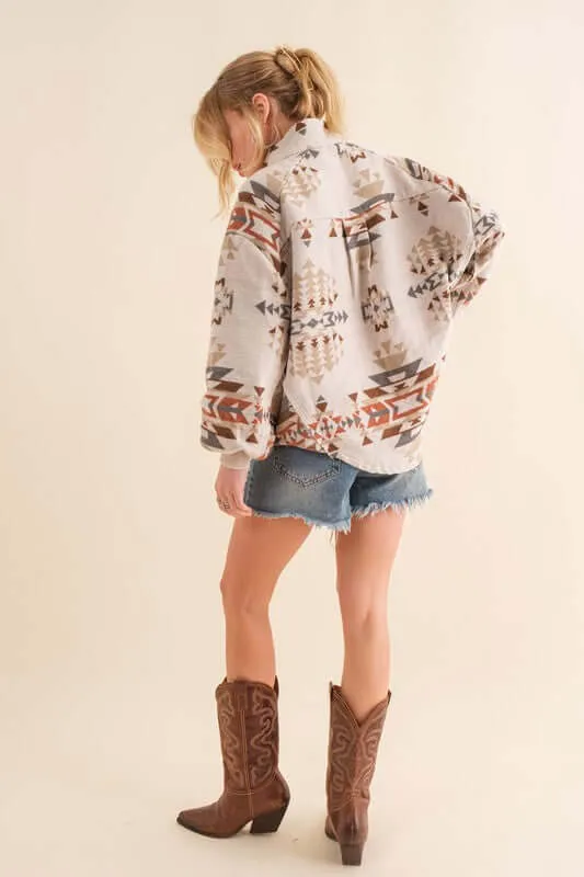 Aztec Western Pullover Jacket