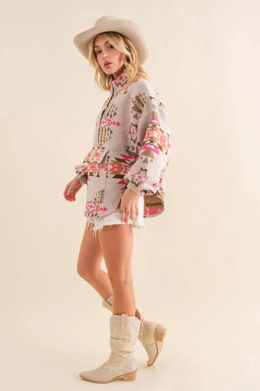 Aztec Western Pullover Jacket