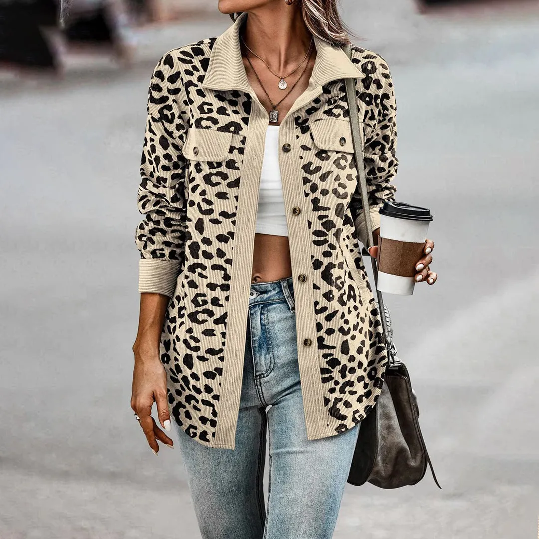 BAILEE - Stylish Leopard Print Jacket