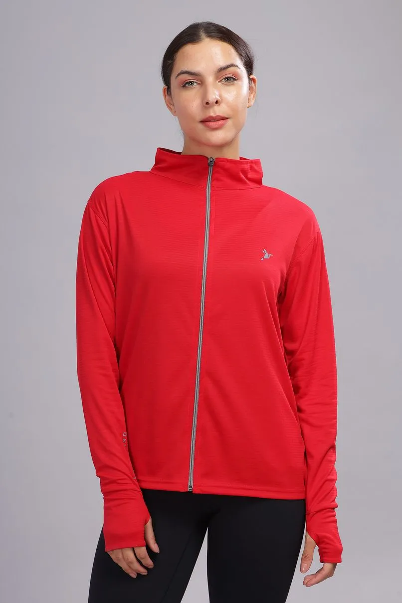 Bright Red - Women's Sunblock Jacket