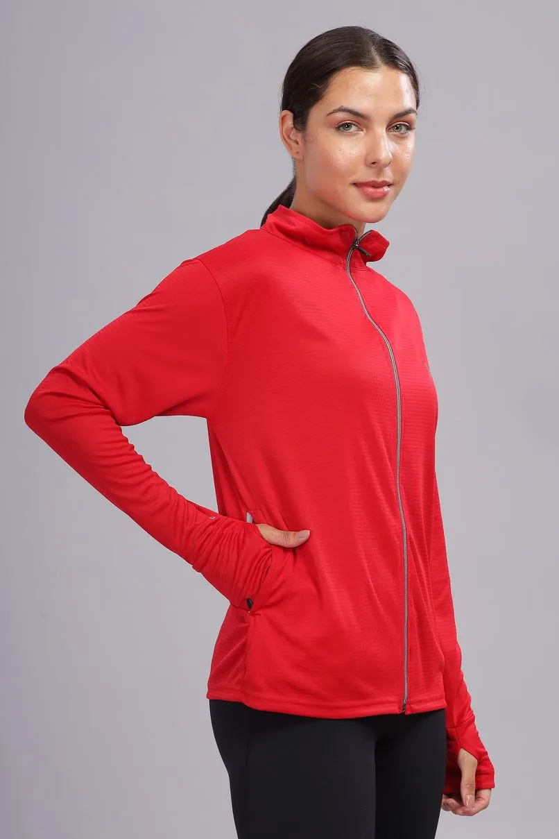 Bright Red - Women's Sunblock Jacket