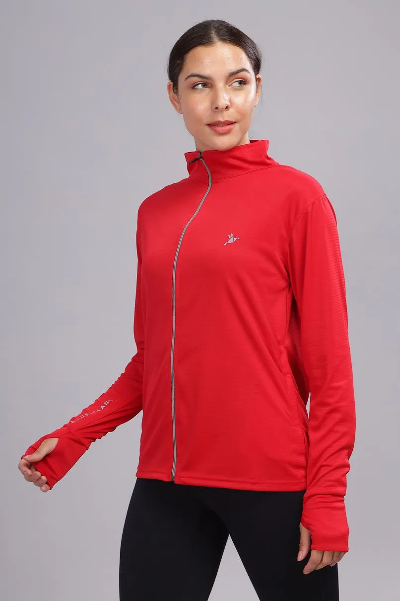 Bright Red - Women's Sunblock Jacket