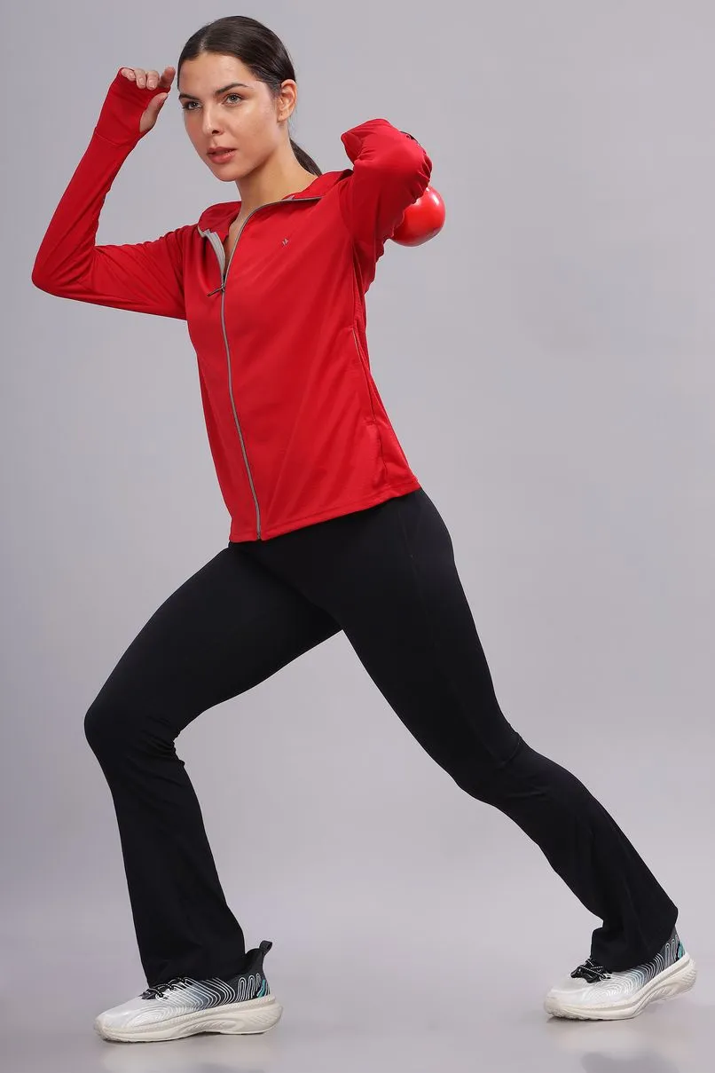 Bright Red - Women's Sunblock Jacket