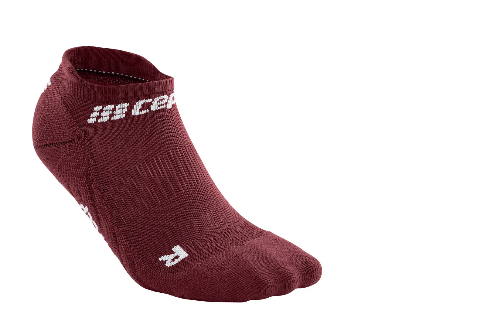 CEP Women's The Run Socks No Show V4 - Dark Red ( WP268R)