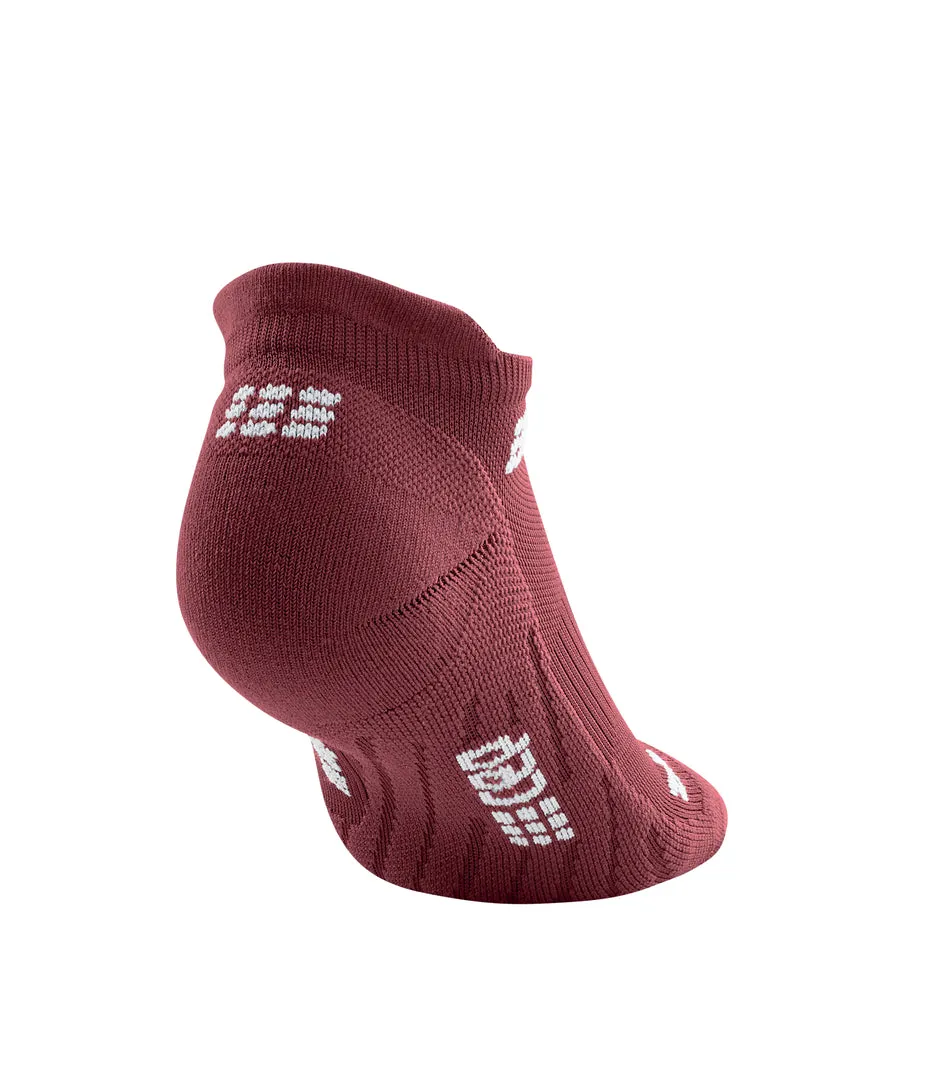 CEP Women's The Run Socks No Show V4 - Dark Red ( WP268R)