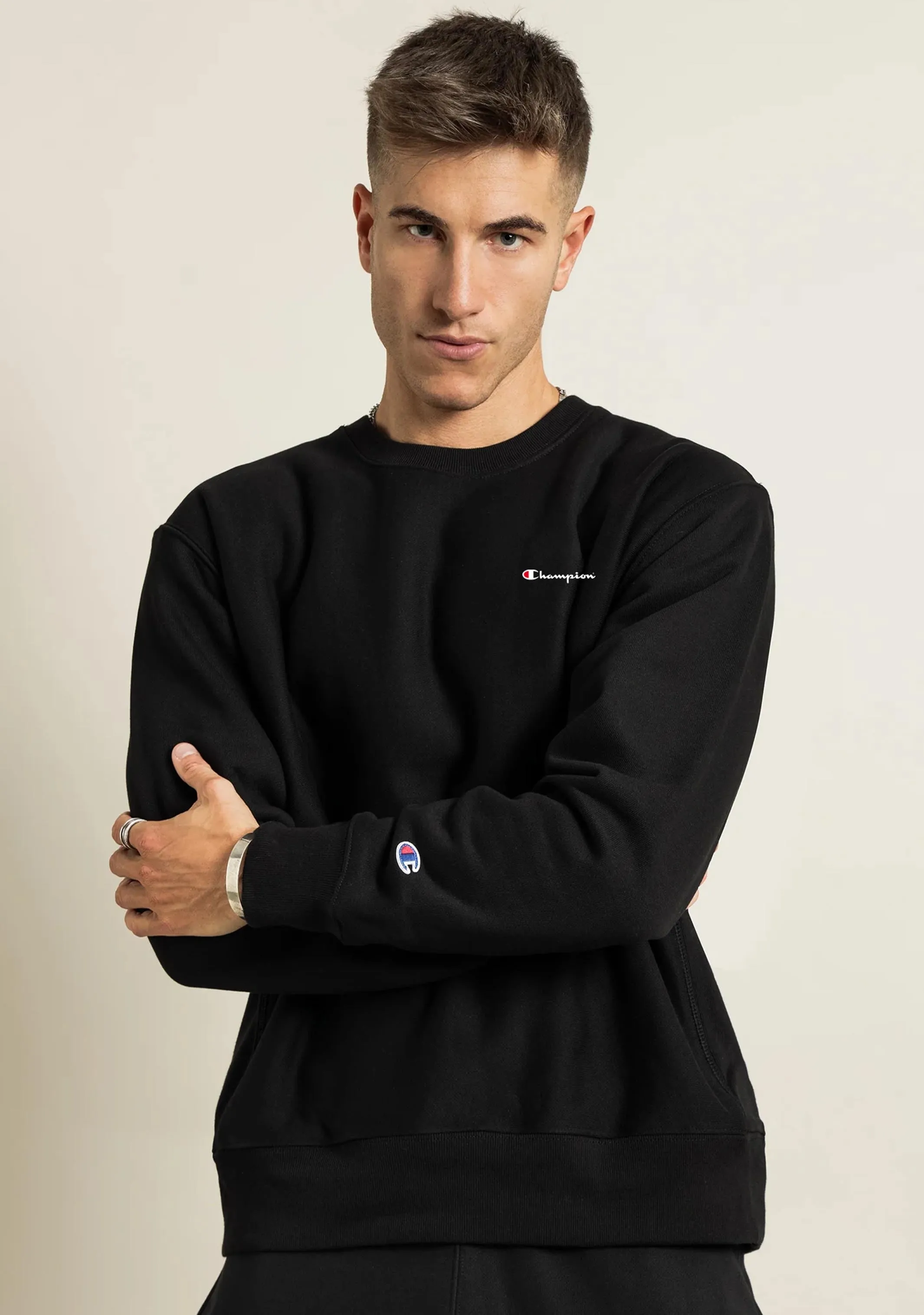 Champion Mens Sporty Graphic Print Crew <BR> AVUTN 9B7