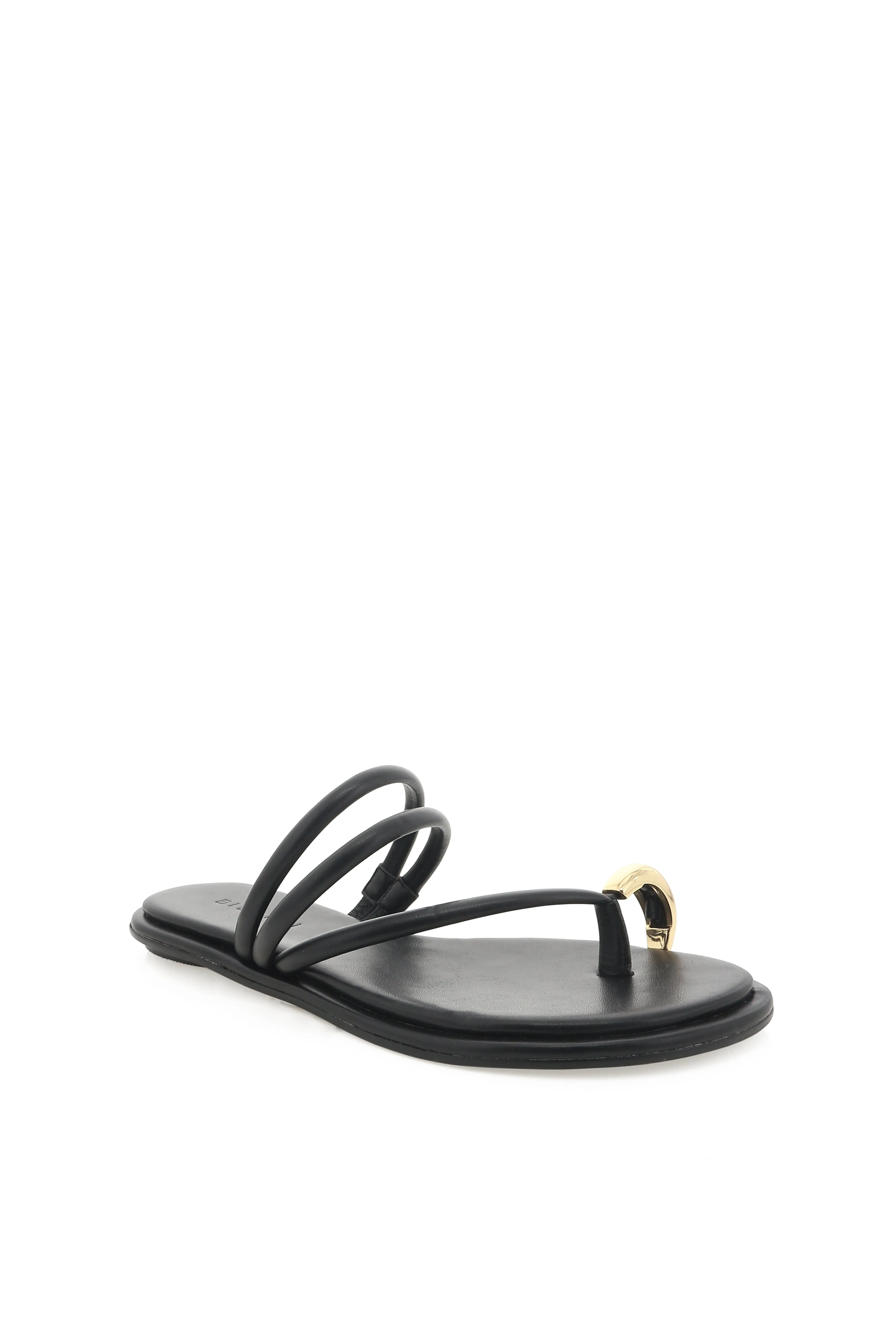 Colbie Toe Strap Slide - Black