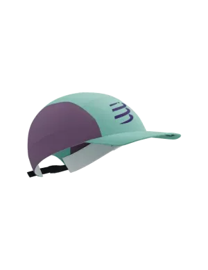 Compressport Unisex's 5 Panel Light Cap - Shell Blue/Grape