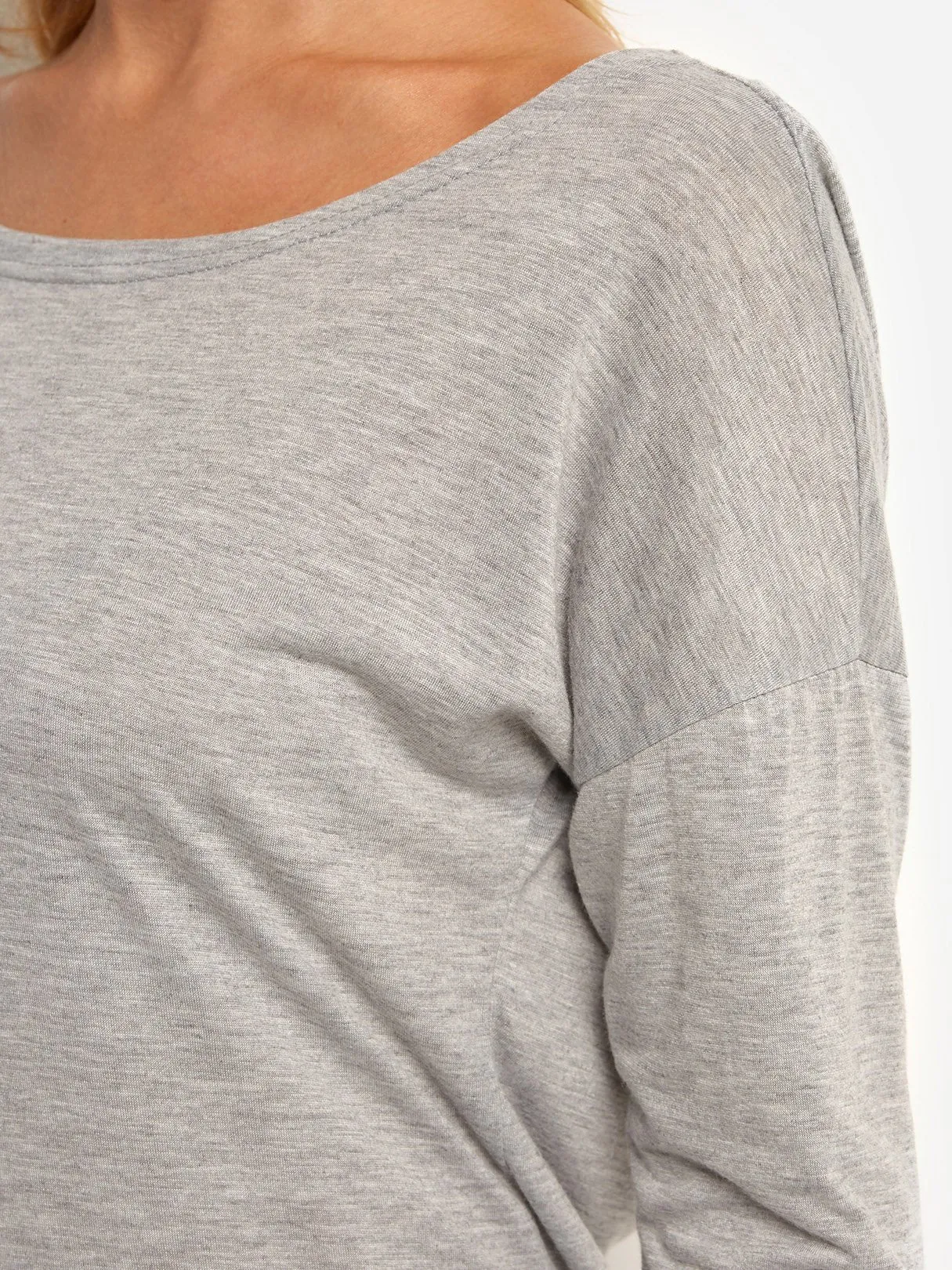 Custom Crew Neck Plain Backless Long Sleeve T-Shirts