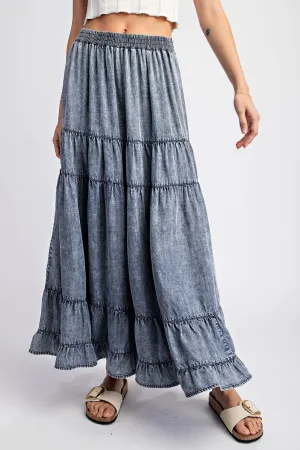 Easy Breezy Vintage Denim Boho Skirt * on sale