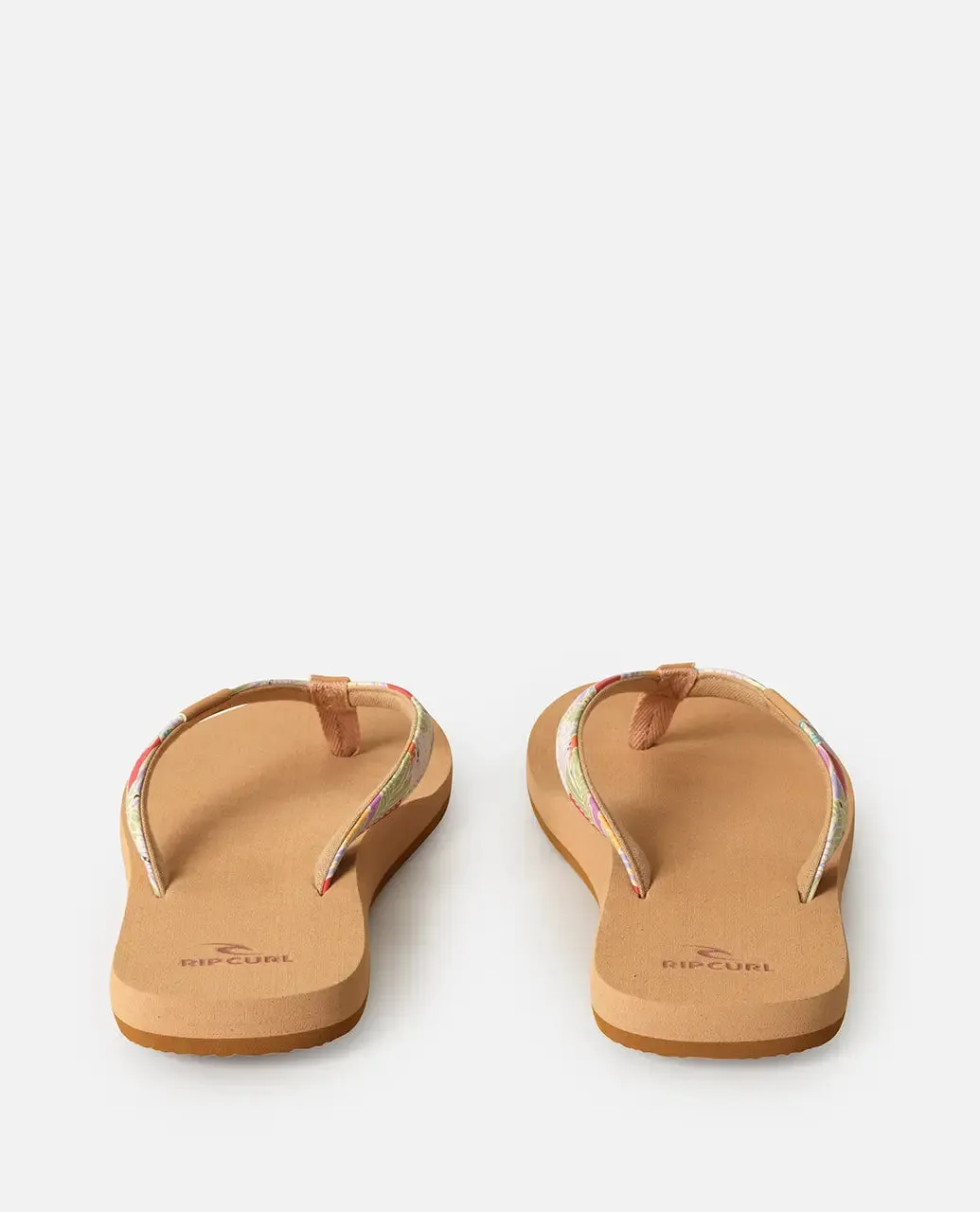 Freedom Bloom Open Toe Flip Flops in Mango