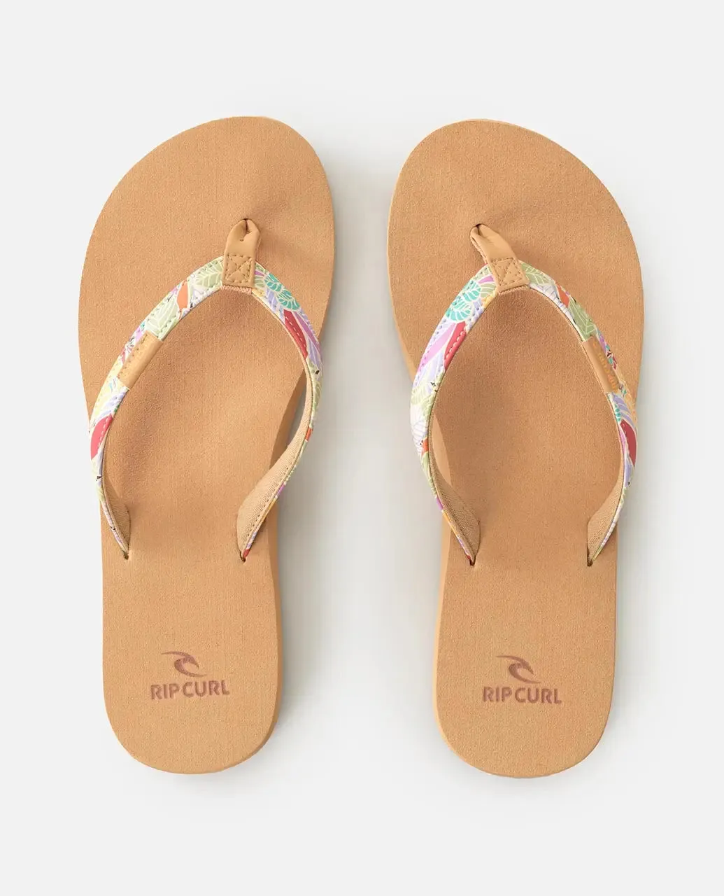 Freedom Bloom Open Toe Flip Flops in Mango