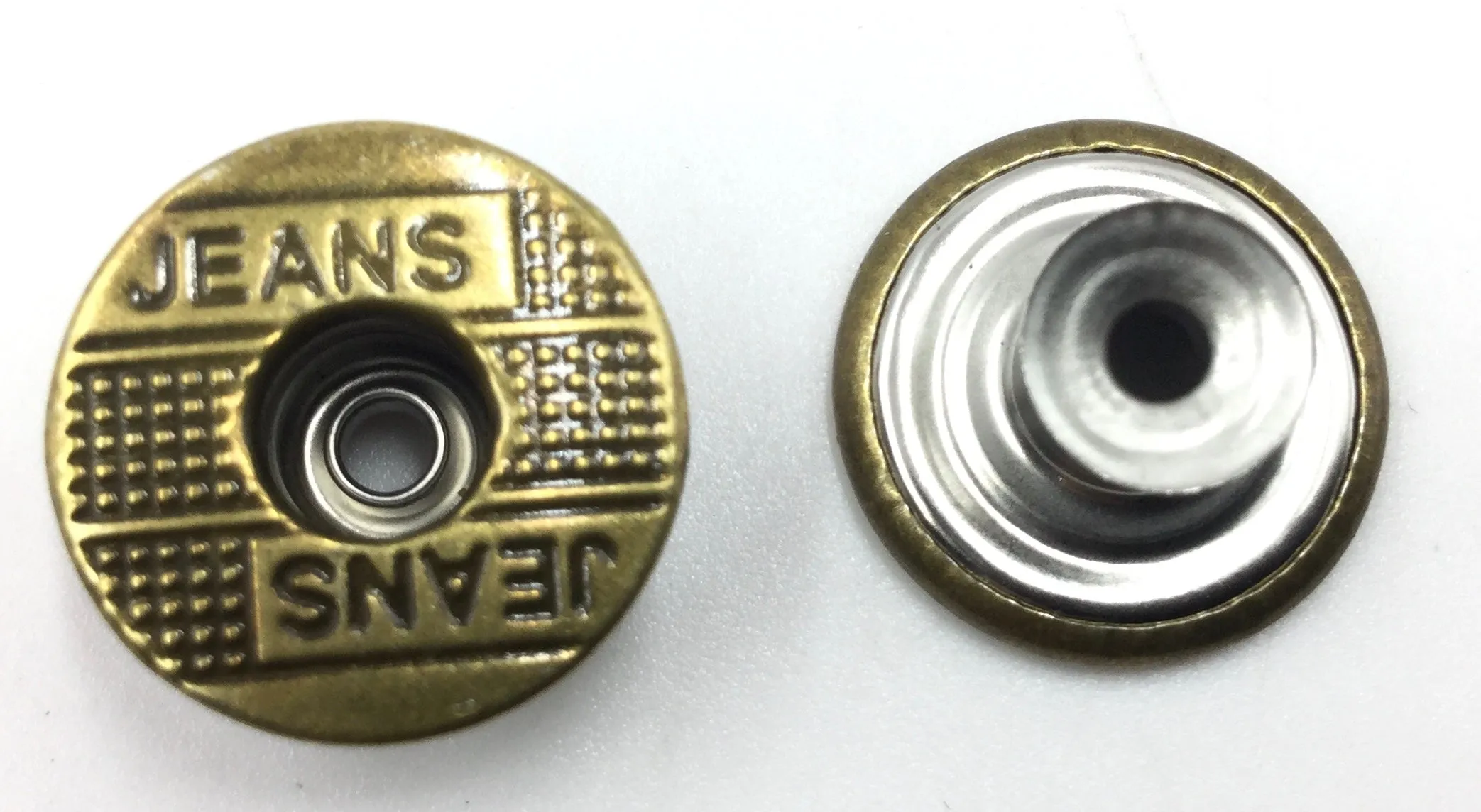 Golden Circular Nickel Jeans Buttons