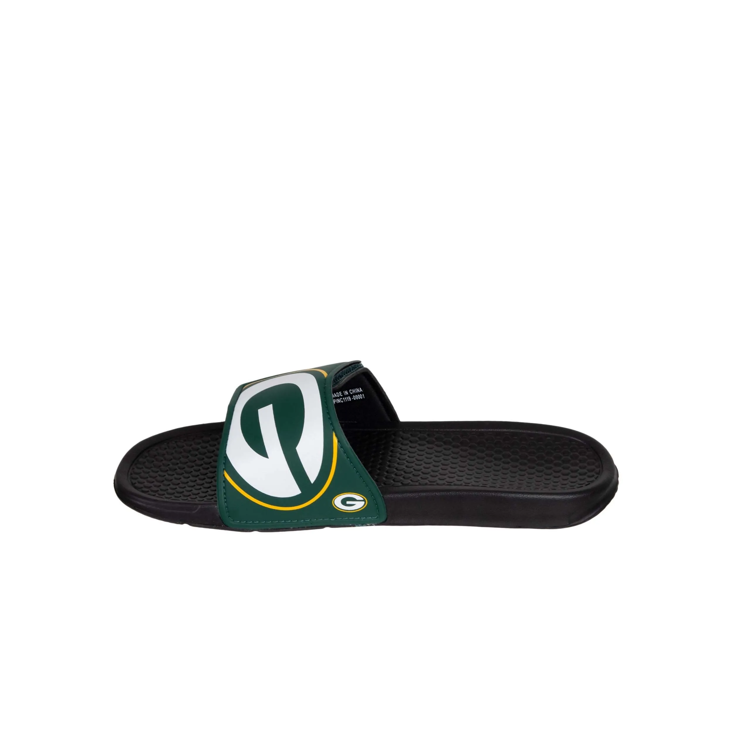 Green Bay Packers NFL Mens Cropped Big Logo Slides