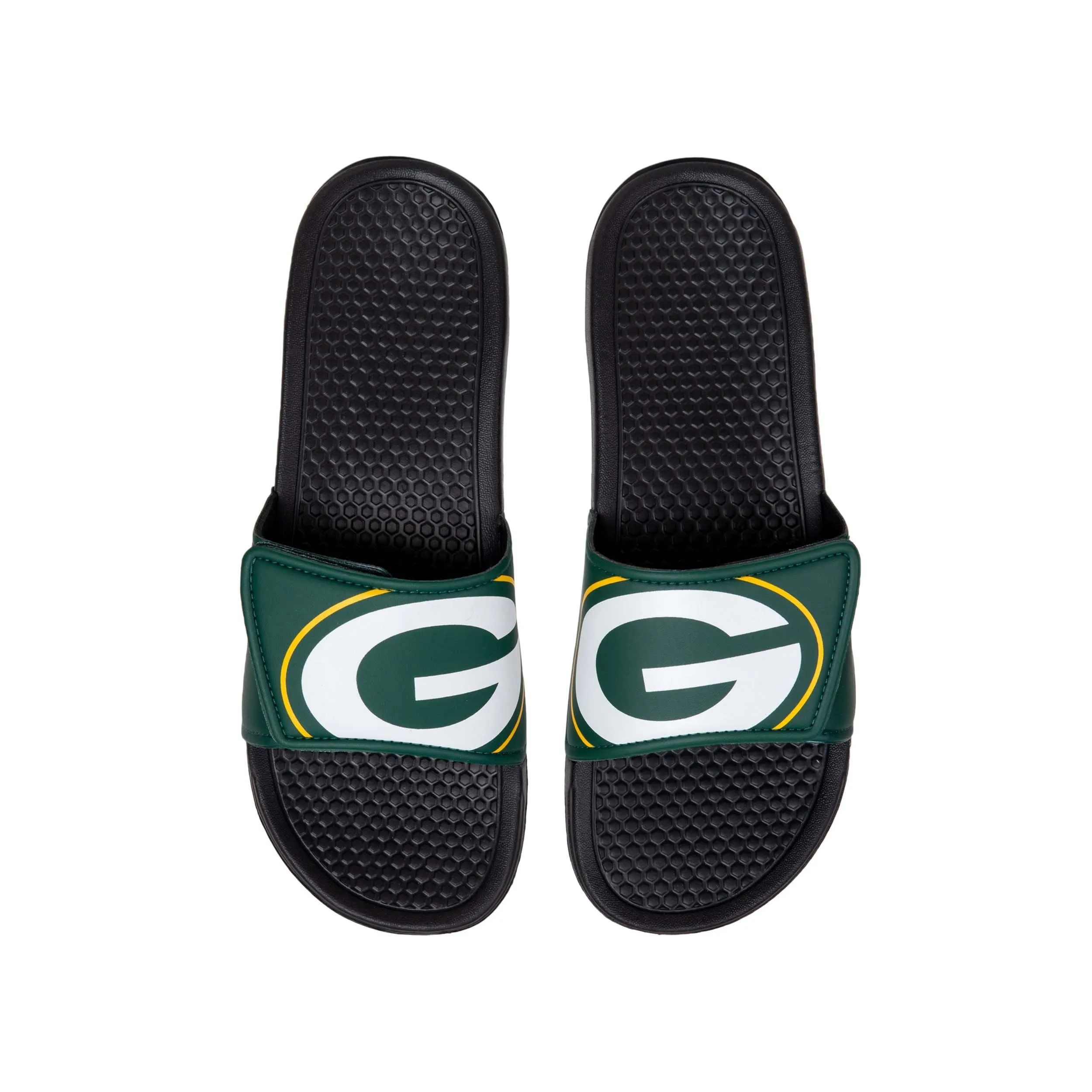 Green Bay Packers NFL Mens Cropped Big Logo Slides