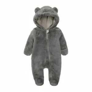 Grey Bear Baby Onesie