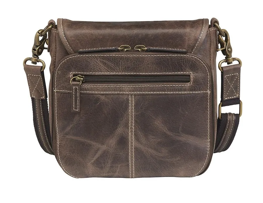 GTM Leather Concealed Carry Simple Distressed Buffalo Pouch