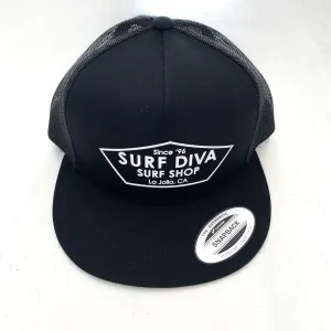 HAT with SURF DIVA SURF SHOP - TRUCKER HAT (black)