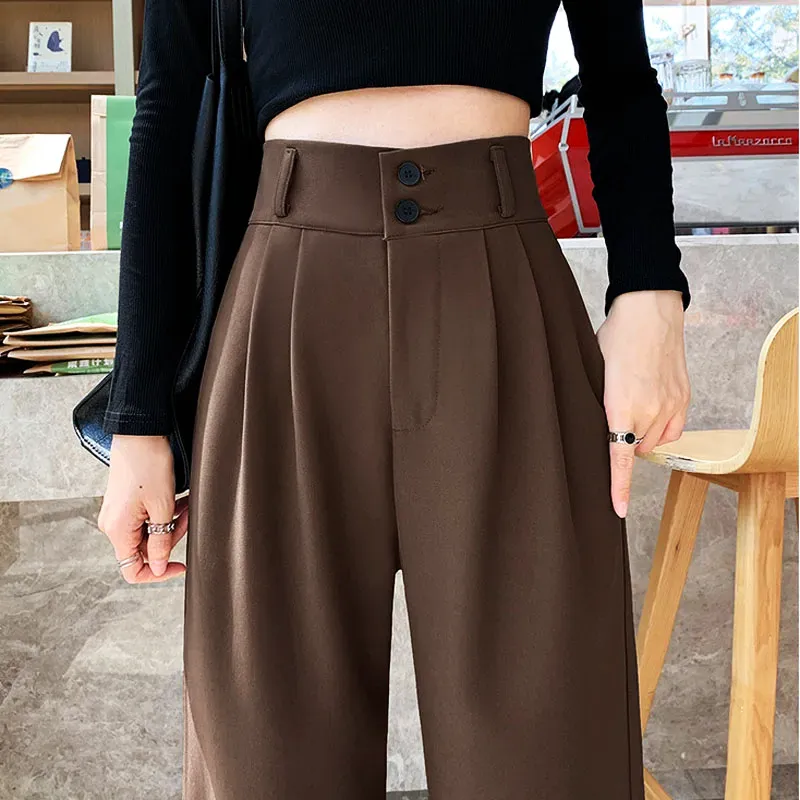 Ivyshape | Casual Pleated Trousers for Women