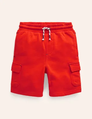 Jersey Cargo Short-Firecracker Red