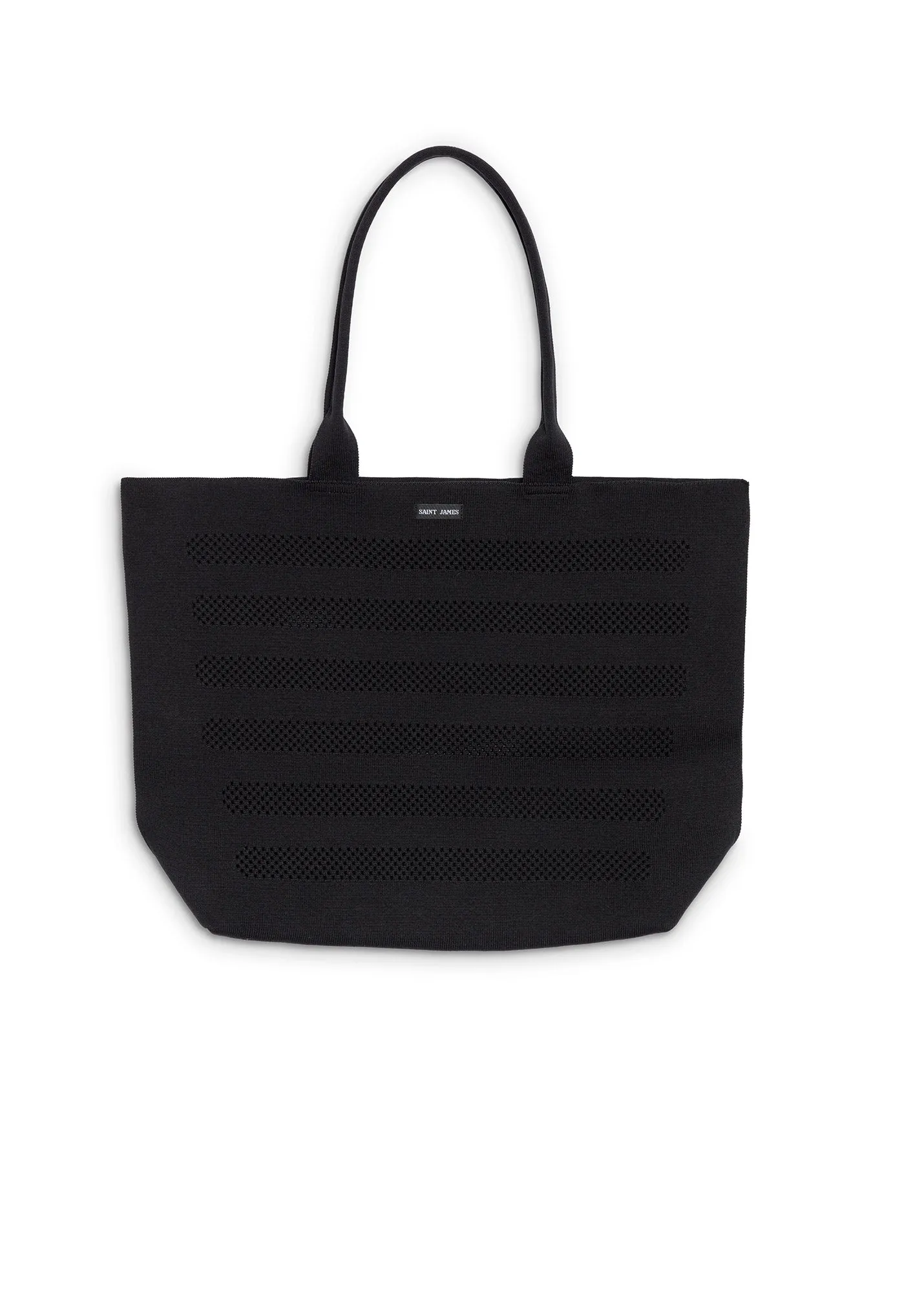 MAILLE BAG - Striped Mesh Bag (BLACK)