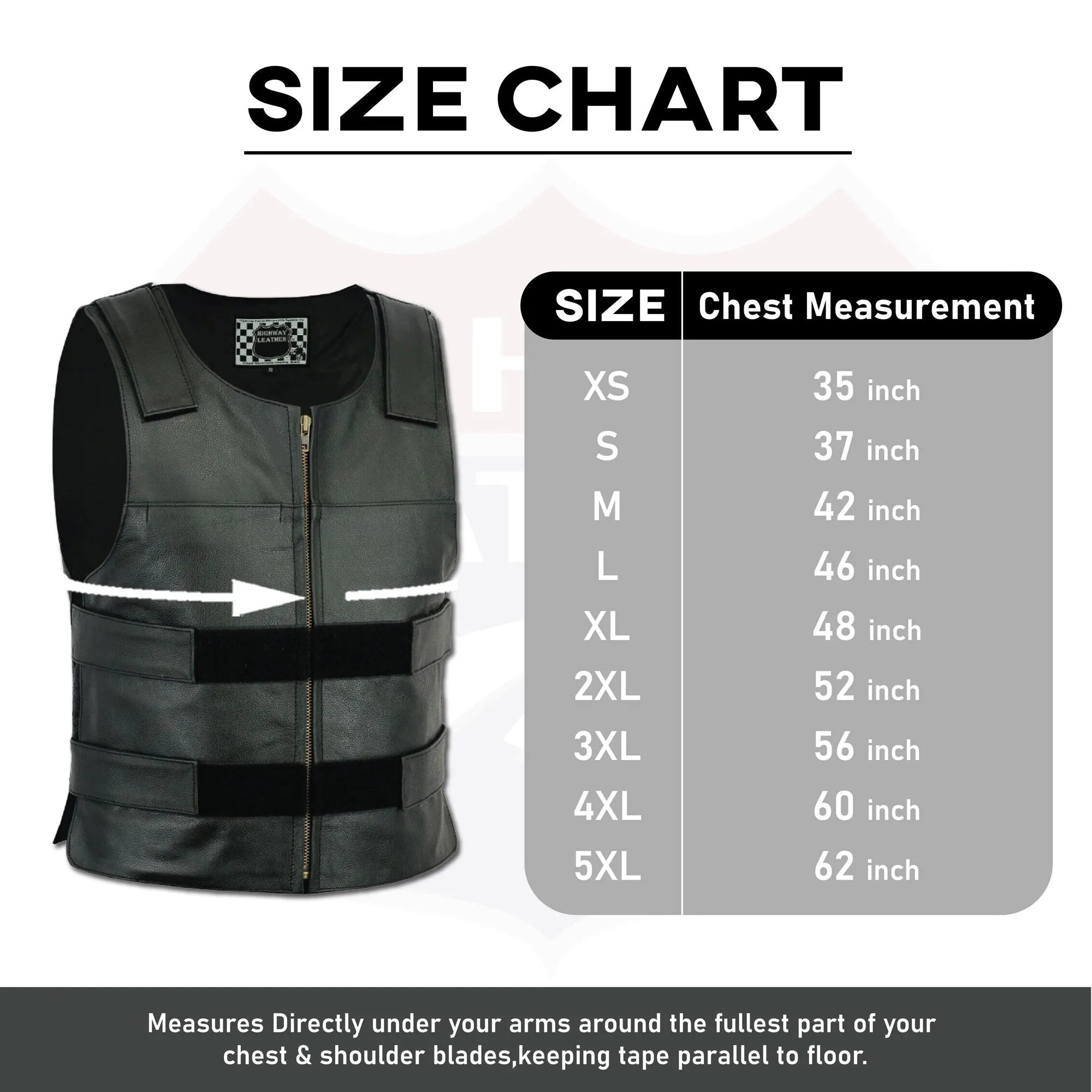 Men Bullet Proof style Leather Motorcycle Vest for bikers Club Tactical Vest