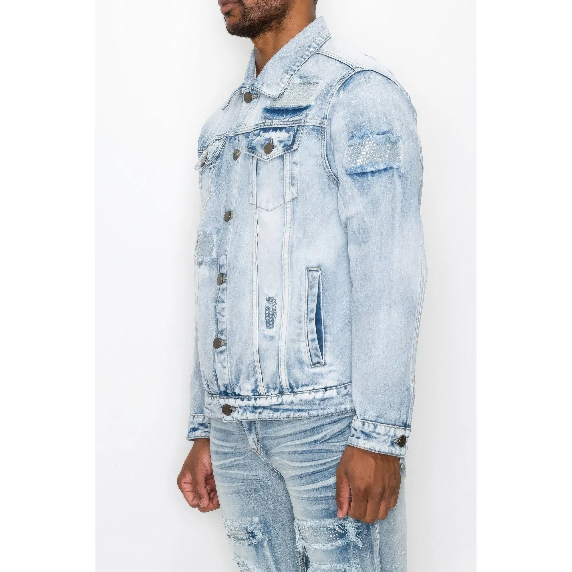 Men's Diamond Denim Jacket