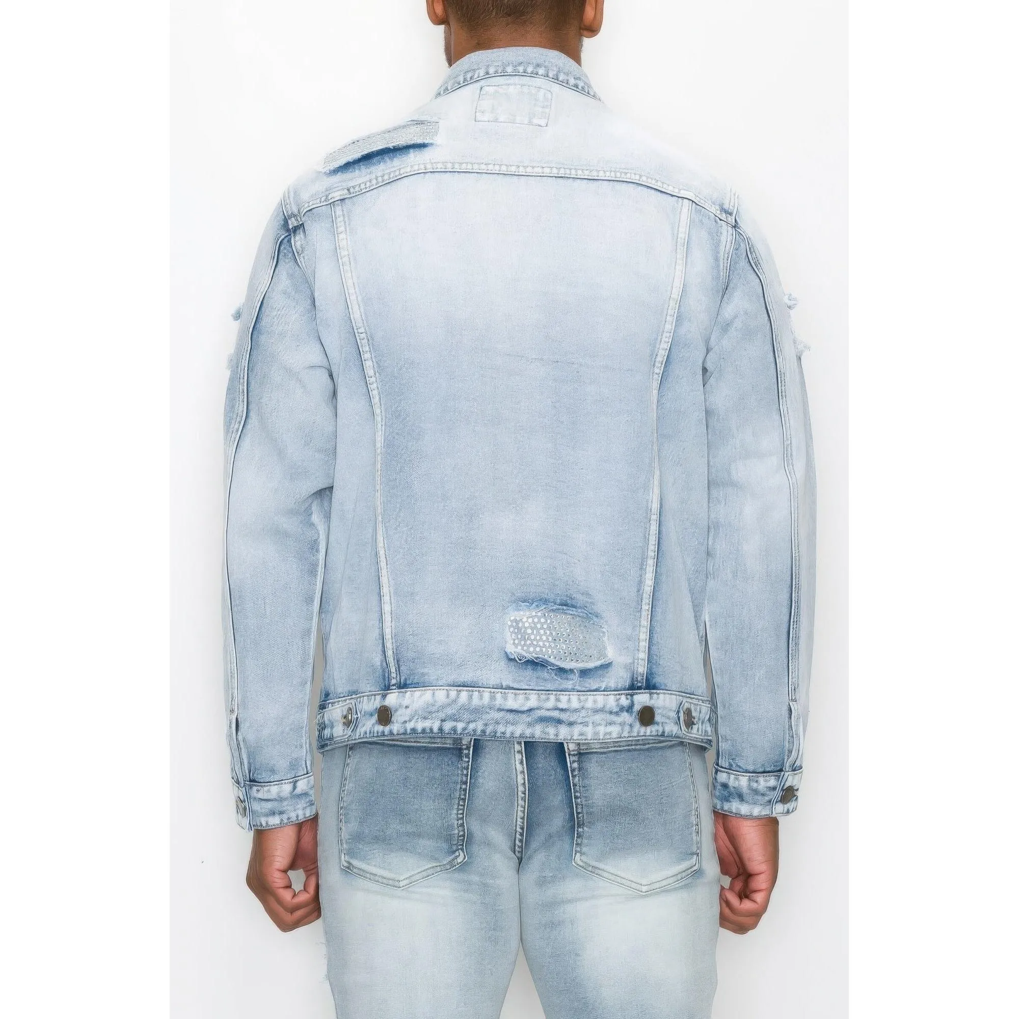 Men's Diamond Denim Jacket