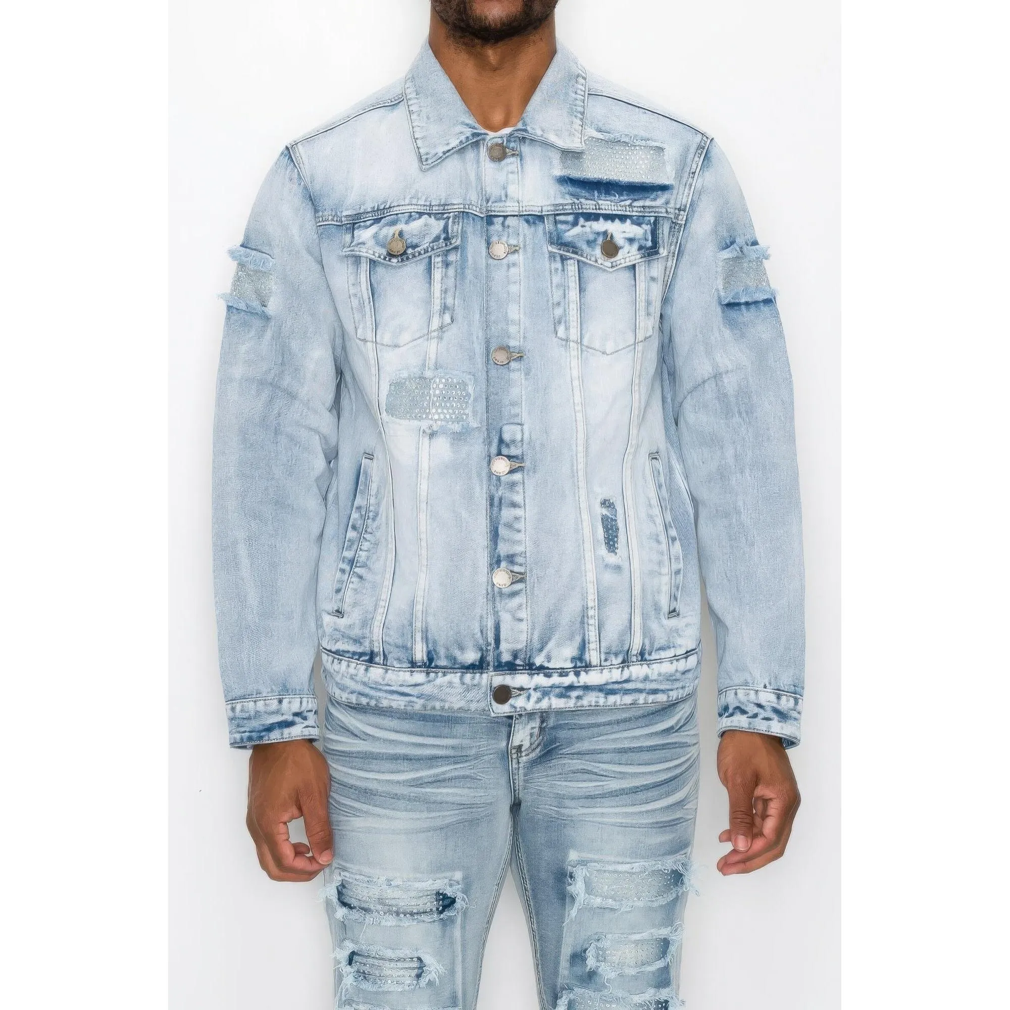 Men's Diamond Denim Jacket