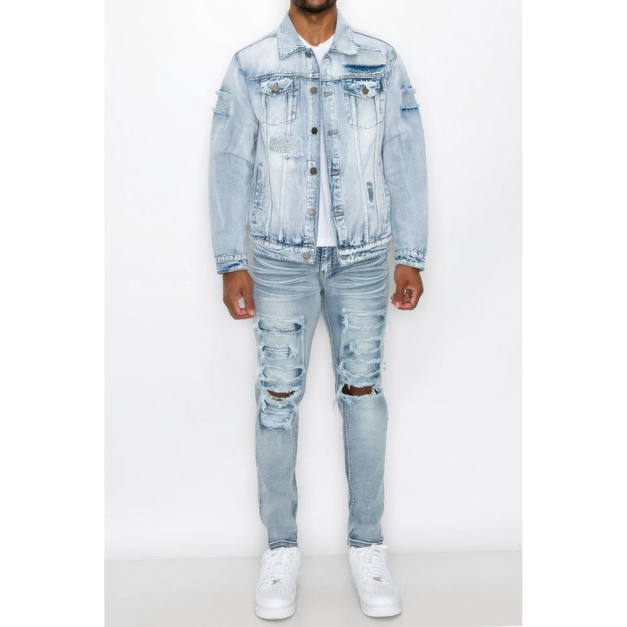 Men's Diamond Denim Jacket