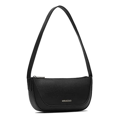 Miraggio Black Freya Shoulder Bag