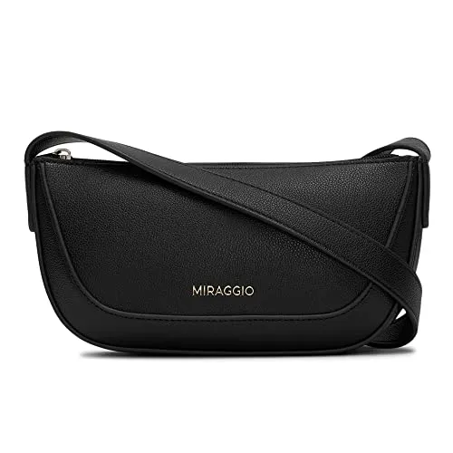 Miraggio Black Freya Shoulder Bag