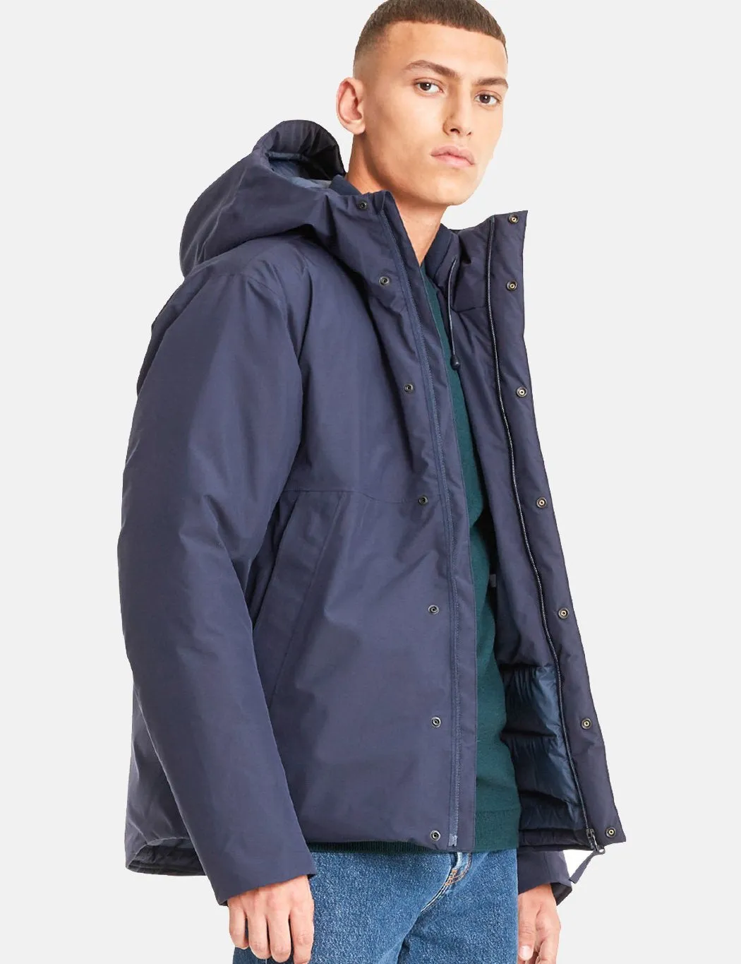 Norse Projects Fyn Down Gore Tex Jacket - Dark Navy