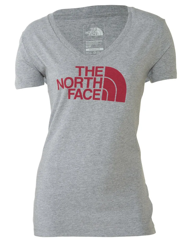 North Face Half Dome V-neck Tee Womens Style : Cg9k