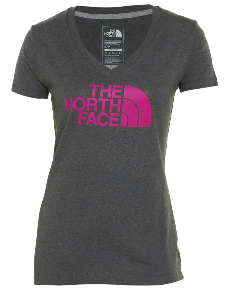 North Face Half Dome V-neck Tee Womens Style : Cg9k