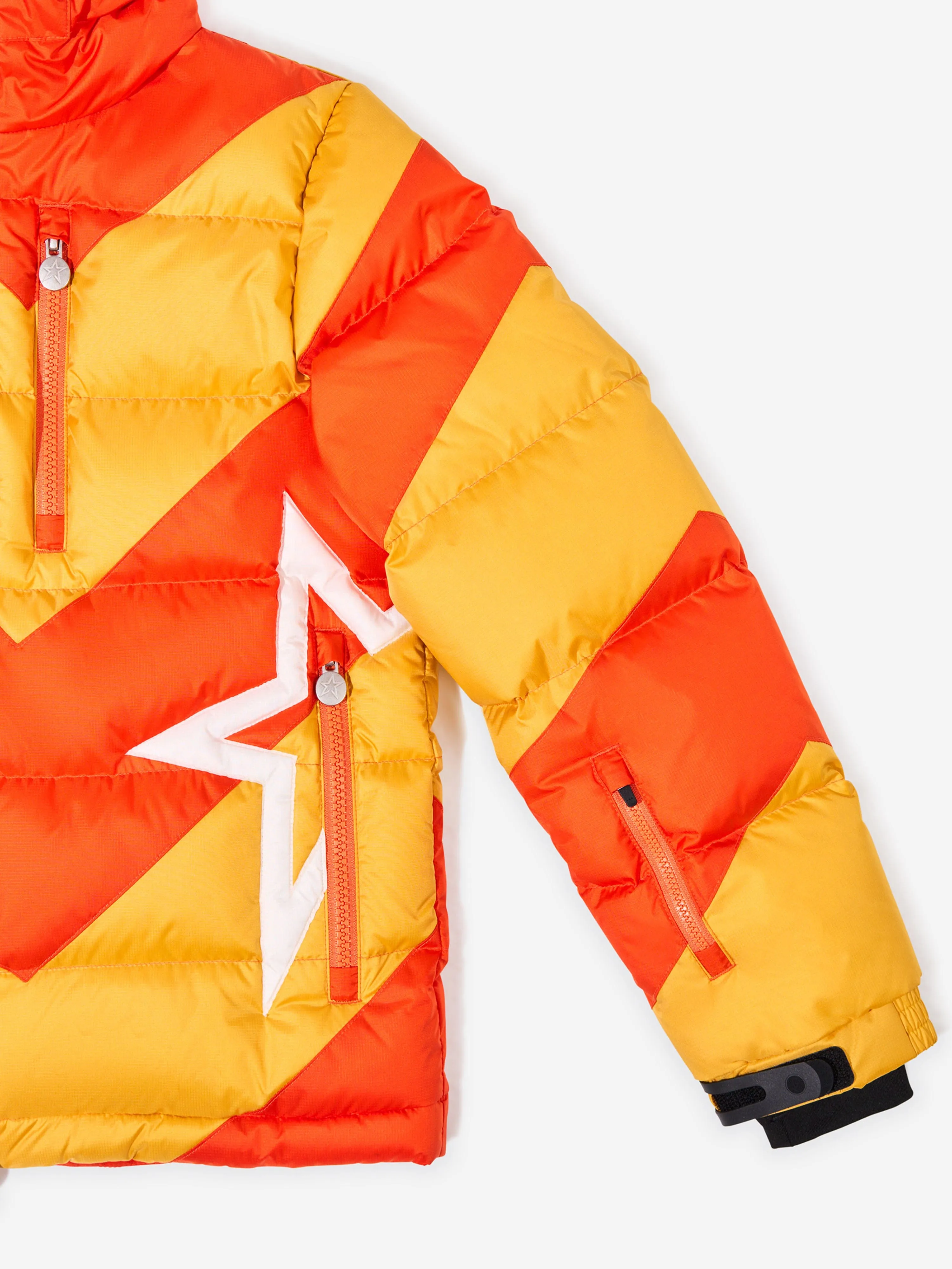 Perfect Moment Kids Super Mojo Down Puffer Jacket in Yellow