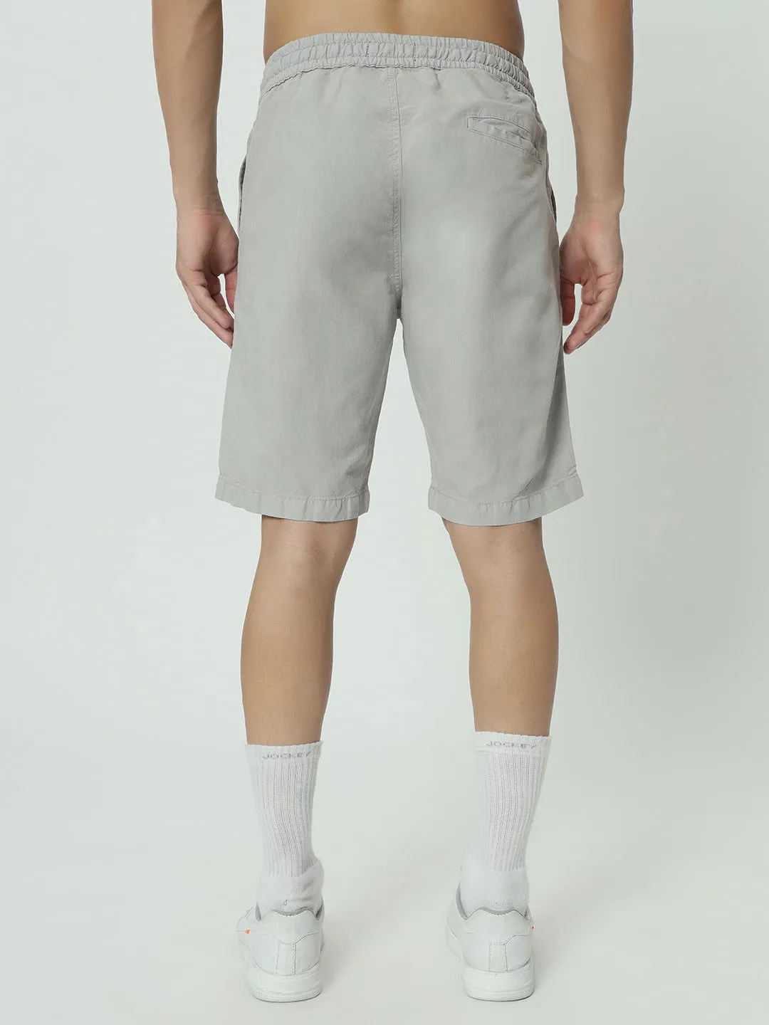 SAINTJONES-GREY LINEN SHORTS