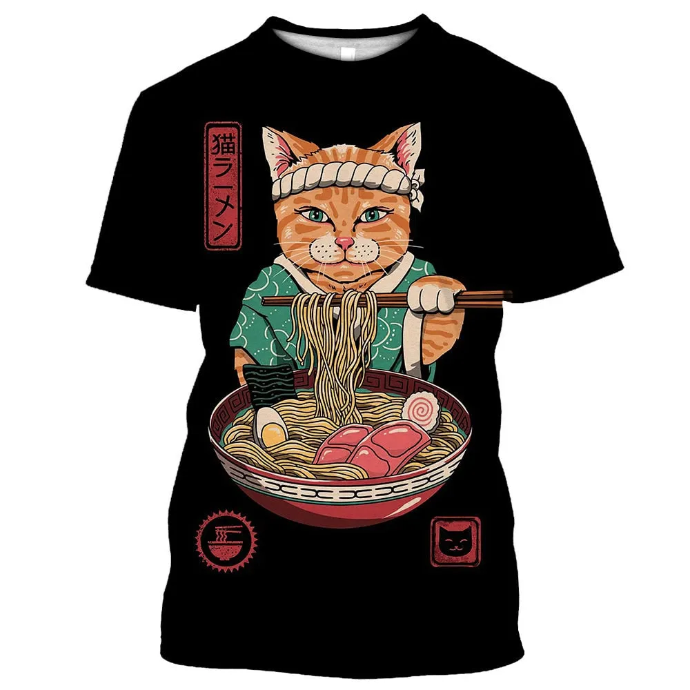 Samurai Dog Cat and More Japanese Irezumi Style T-Shirts