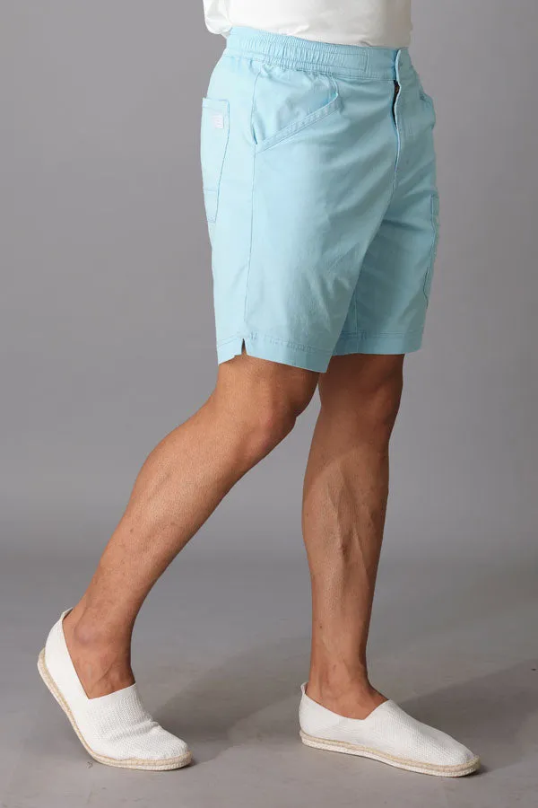 Sky Blue Cotton Short