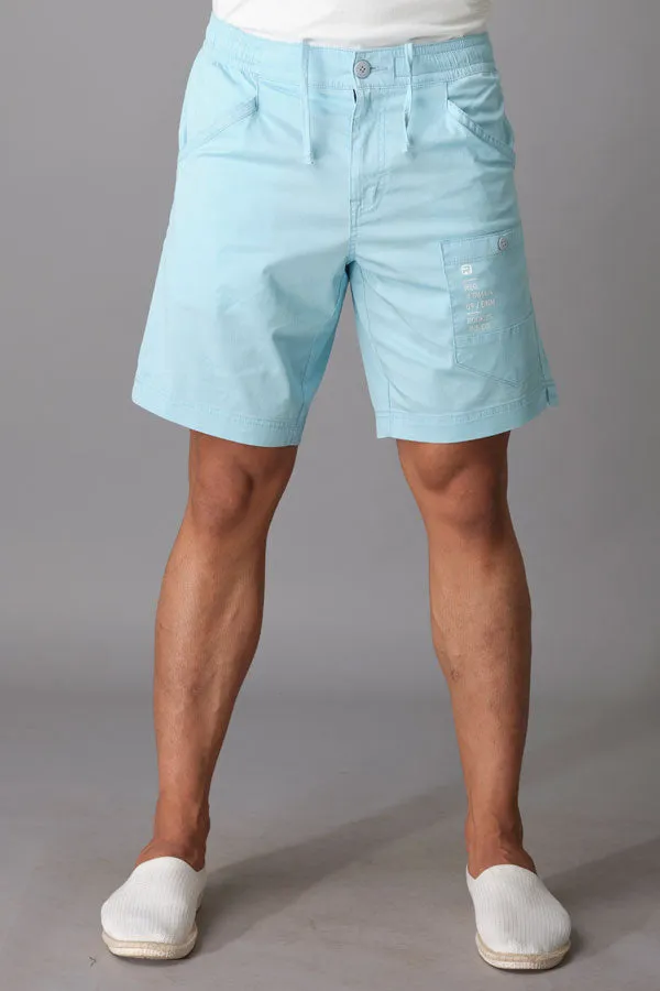 Sky Blue Cotton Short