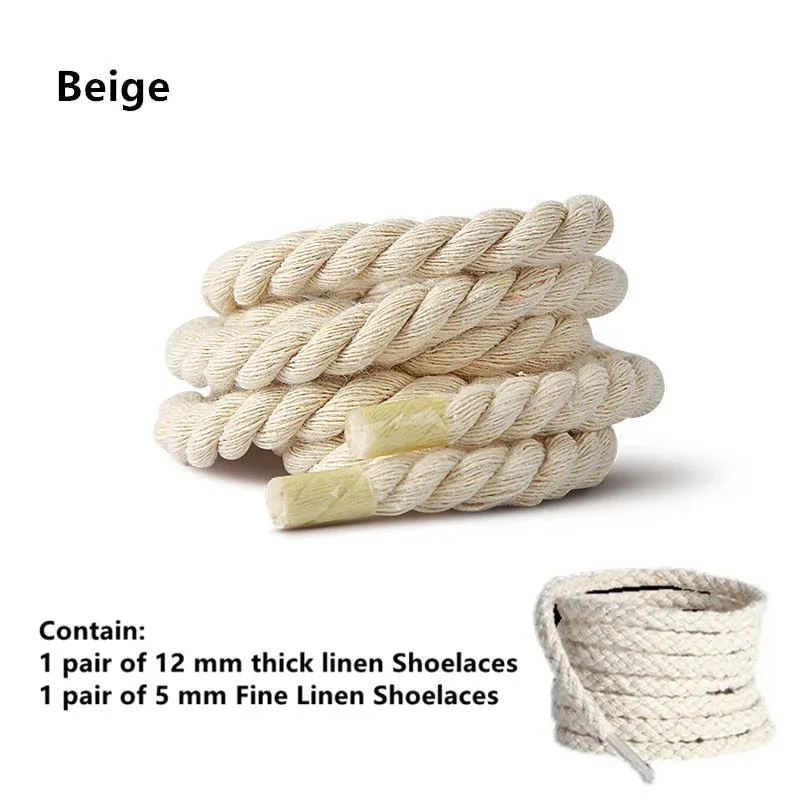 TEEK - 2 Pair Weaving Style Bold Shoelaces