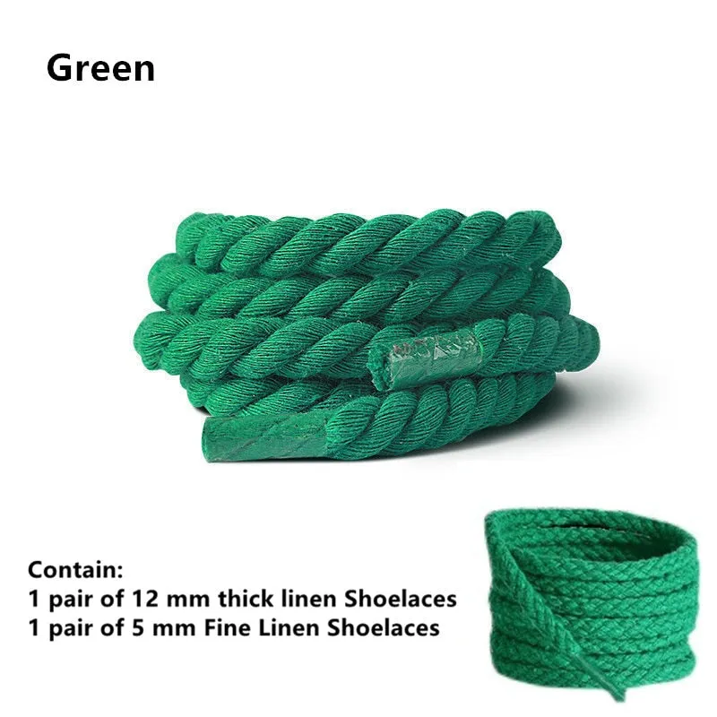 TEEK - 2 Pair Weaving Style Bold Shoelaces